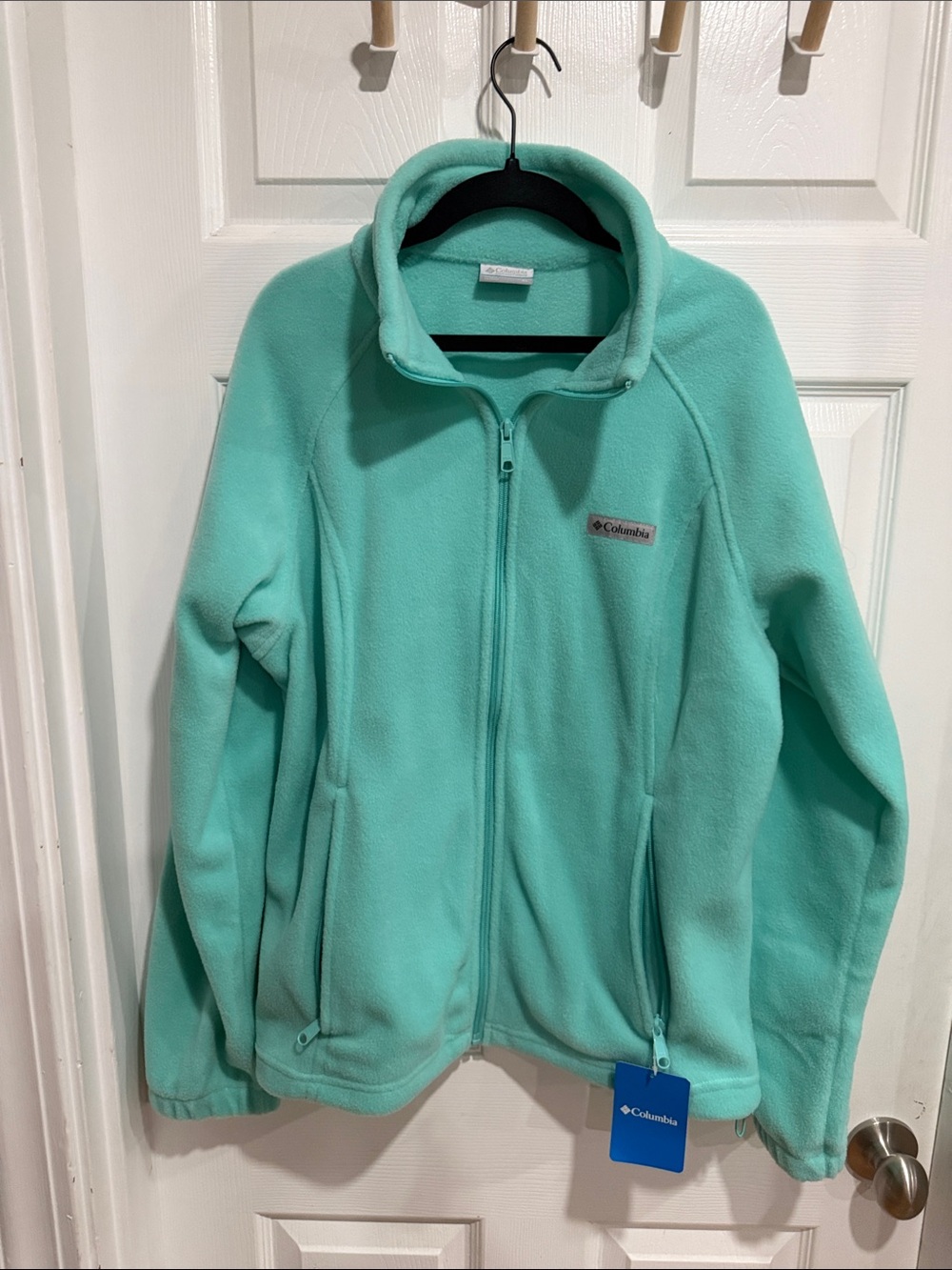 Columbia Teal Full-Zip Fleece Jacket